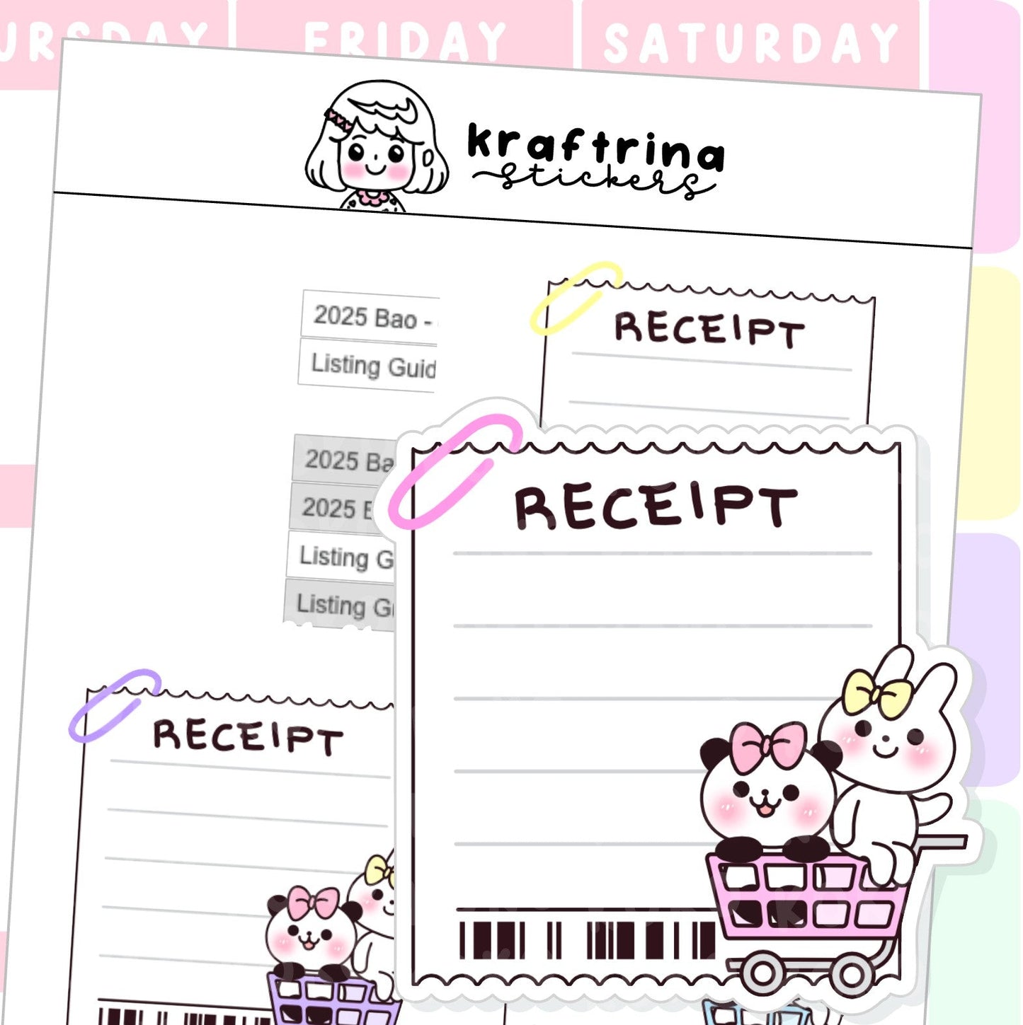 BAO BAO - GROCERY LIST | NOTES | WRITE IT DOWN (42-B001)