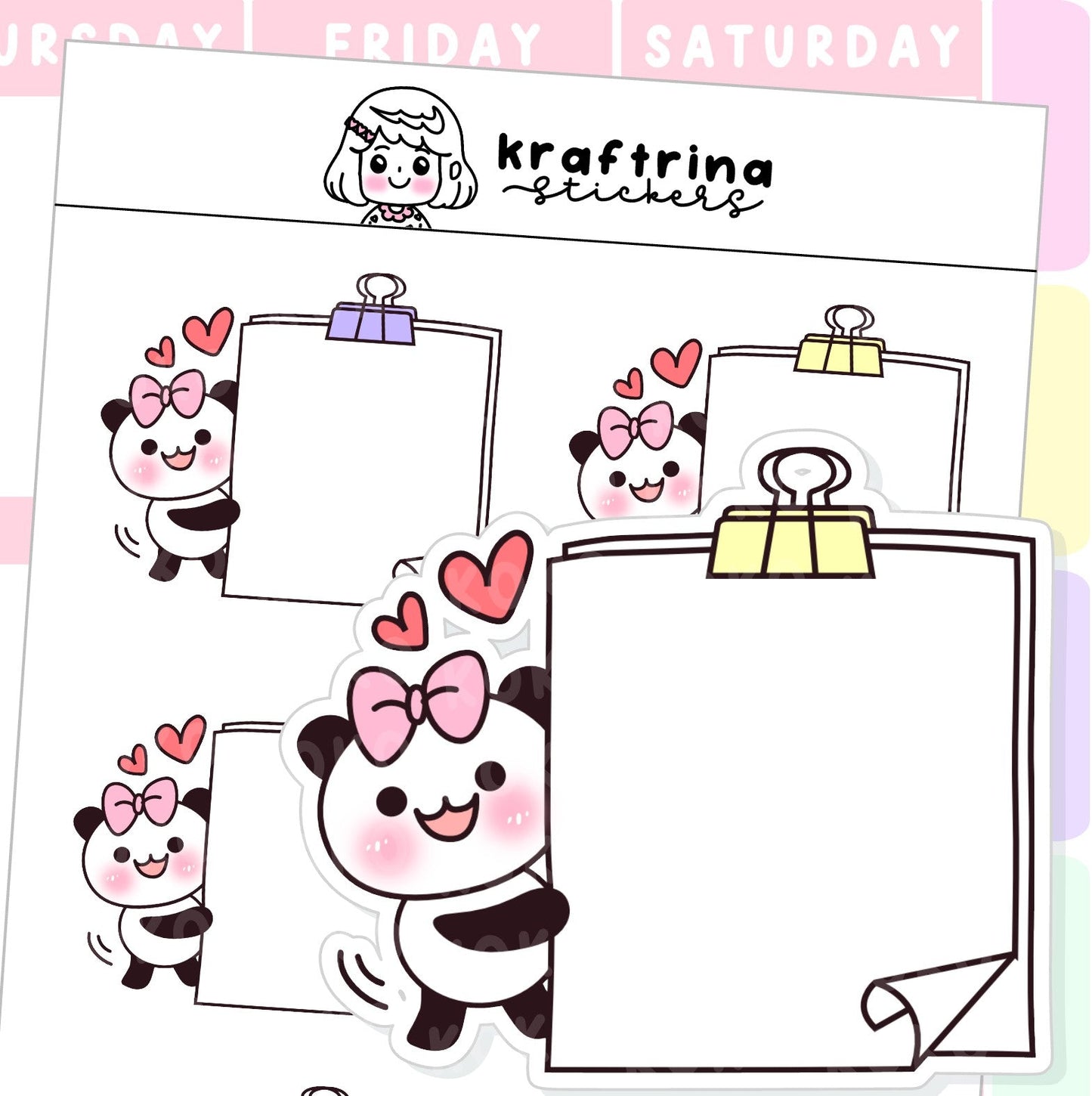 BAO BAO - CLIPBOARD | MEMO | TAKE NOTES (44-B007)