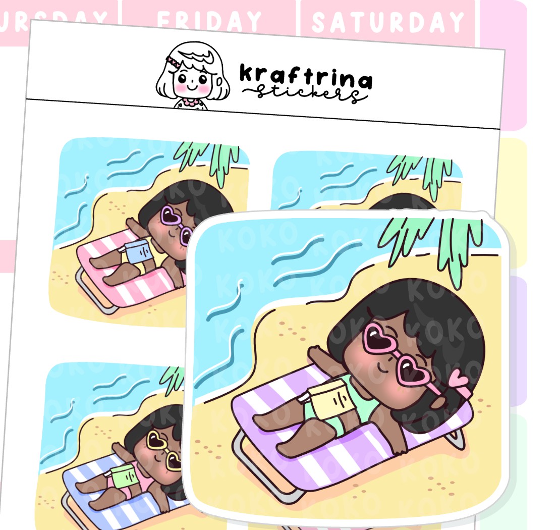 VACATION | BEACH DAY | TRAVEL (62-K005 DECO)