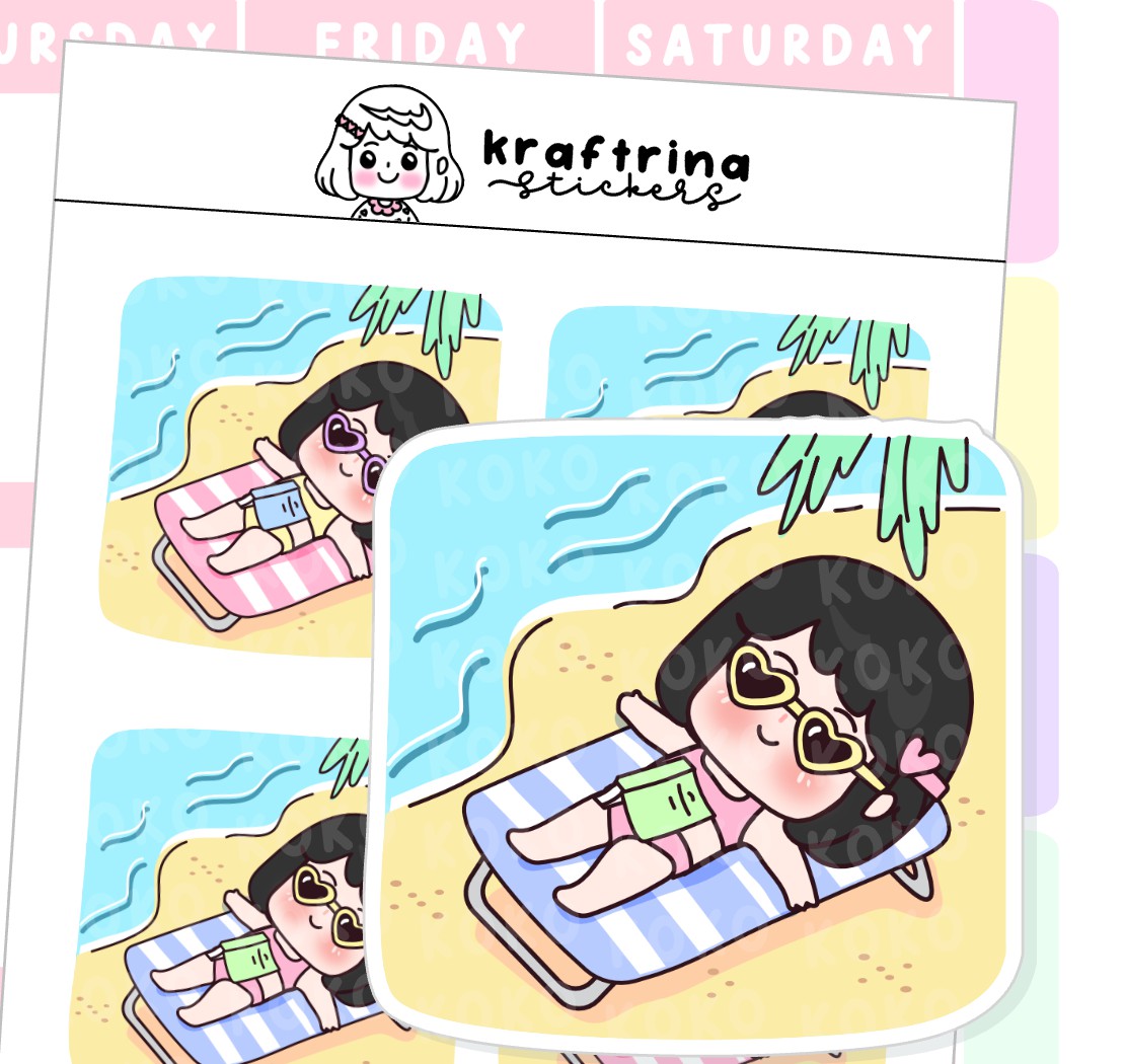 VACATION | BEACH DAY | TRAVEL (62-K005 DECO)