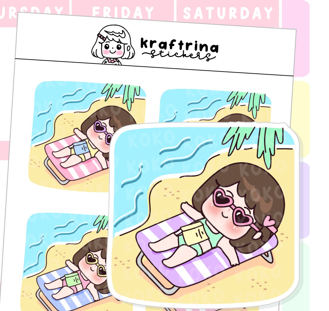 VACATION | BEACH DAY | TRAVEL (62-K005 DECO)
