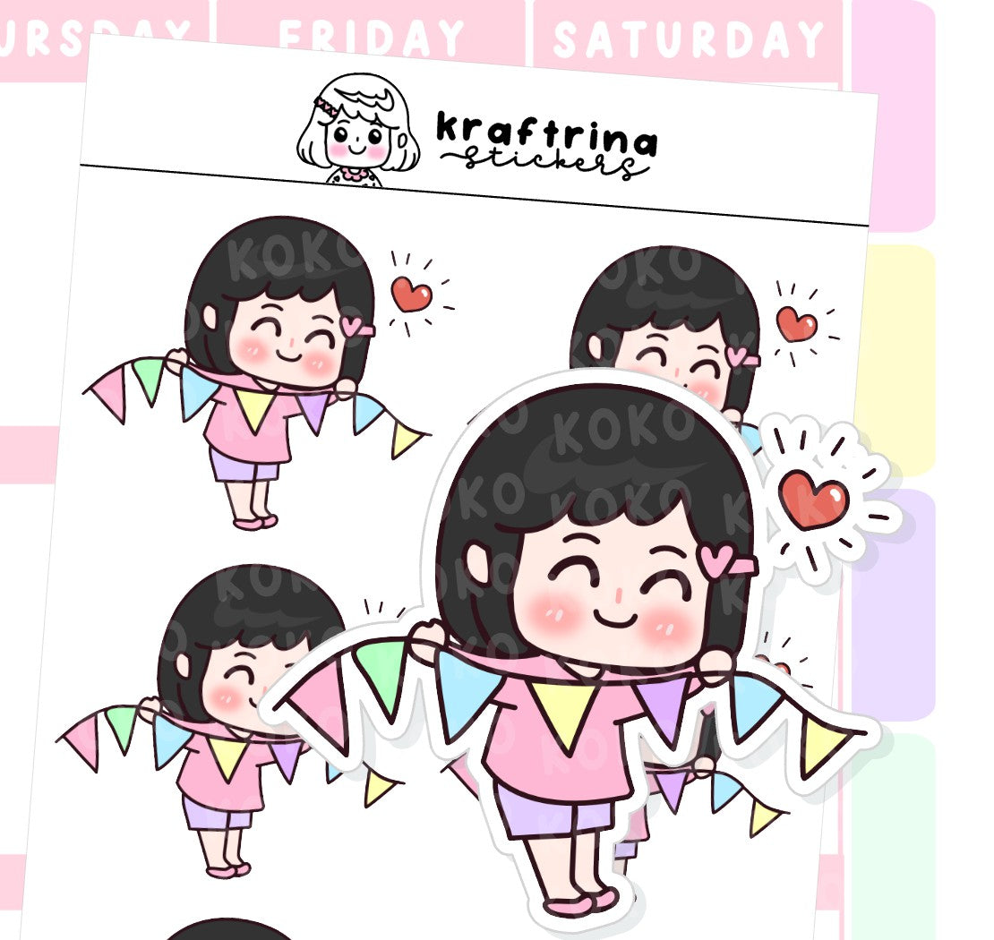 CELEBRATION BANNER | FEELING CUTE (62-K007 DECO)