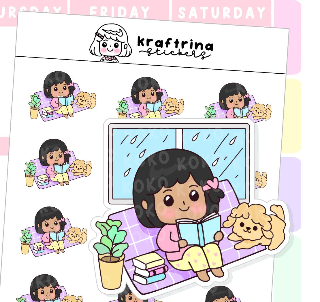 BOOKS, RAIN AND MY DOG REGULAR (63-K009)
