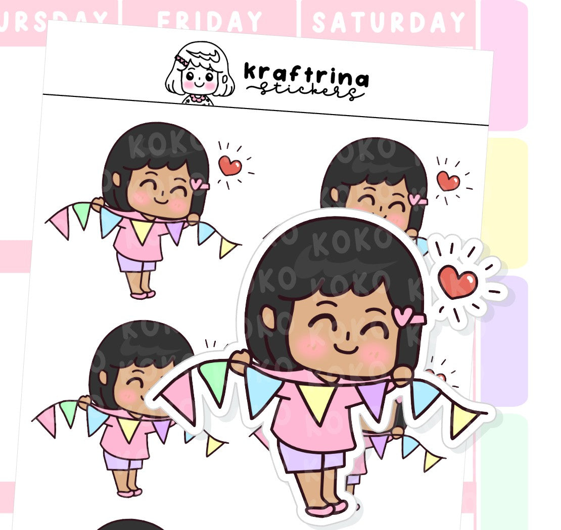 CELEBRATION BANNER | FEELING CUTE (62-K007 DECO)