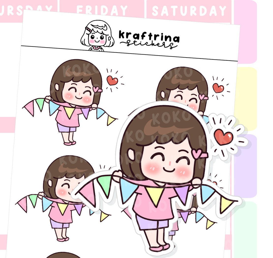CELEBRATION BANNER | FEELING CUTE (62-K007 DECO)