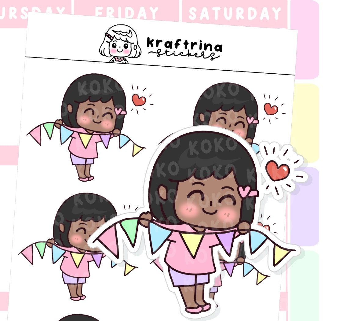 CELEBRATION BANNER | FEELING CUTE (62-K007 DECO)