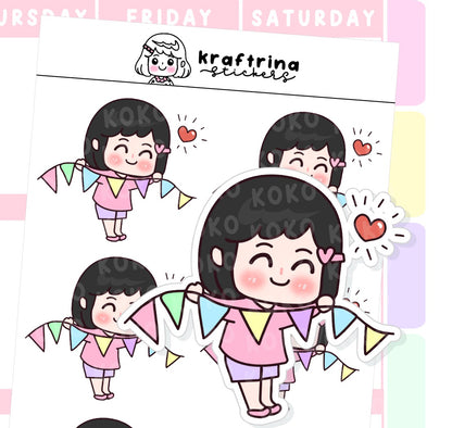 CELEBRATION BANNER | FEELING CUTE (62-K007 DECO)