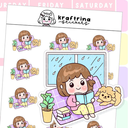 BOOKS, RAIN AND MY DOG REGULAR (63-K009)