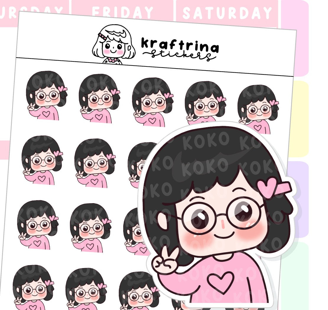 LOOKS CUTE WITH EYEGLASSES (64-K004)