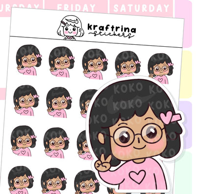LOOKS CUTE WITH EYEGLASSES (64-K004)