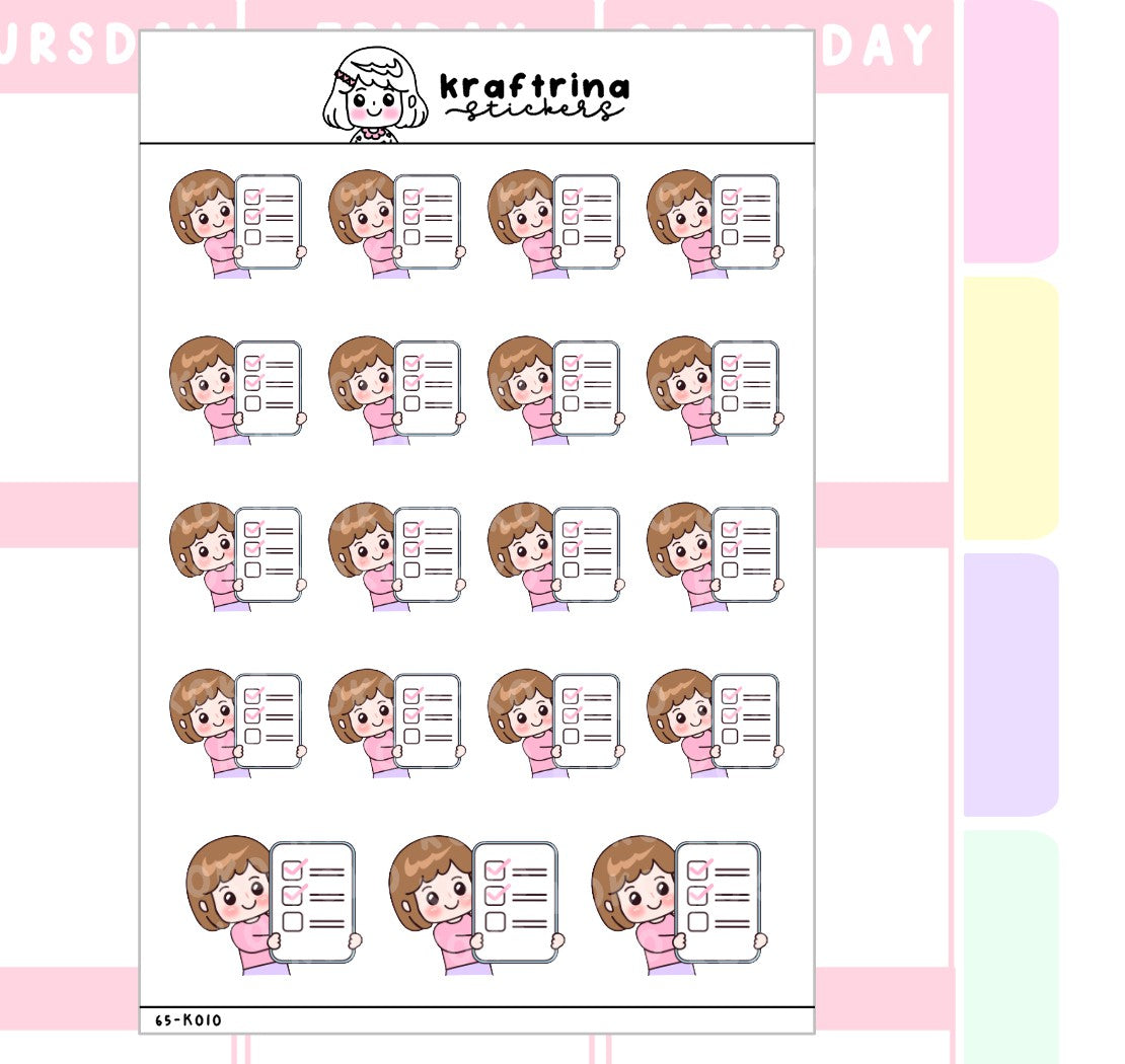 MAKE A CHECK LIST (65-K010)