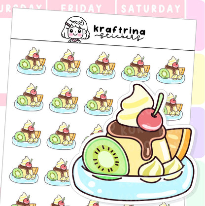 ICONS - DESSERT, ICE CREAM, FRUITS