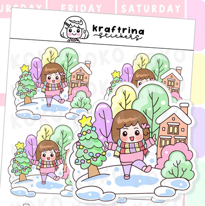 WINTER WONDERLAND BIG STICKERS (66-K008 DECO)
