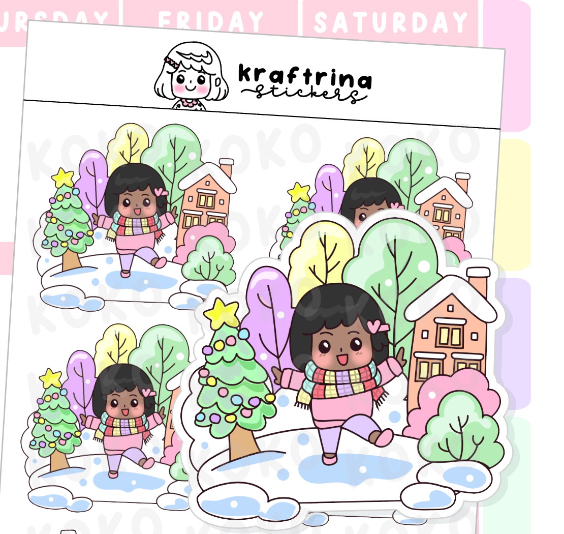 WINTER WONDERLAND BIG STICKERS (66-K008 DECO)