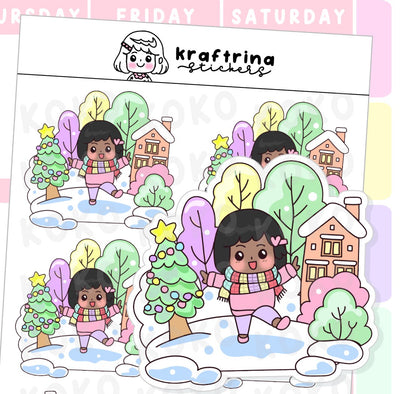 WINTER WONDERLAND BIG STICKERS (66-K008 DECO)