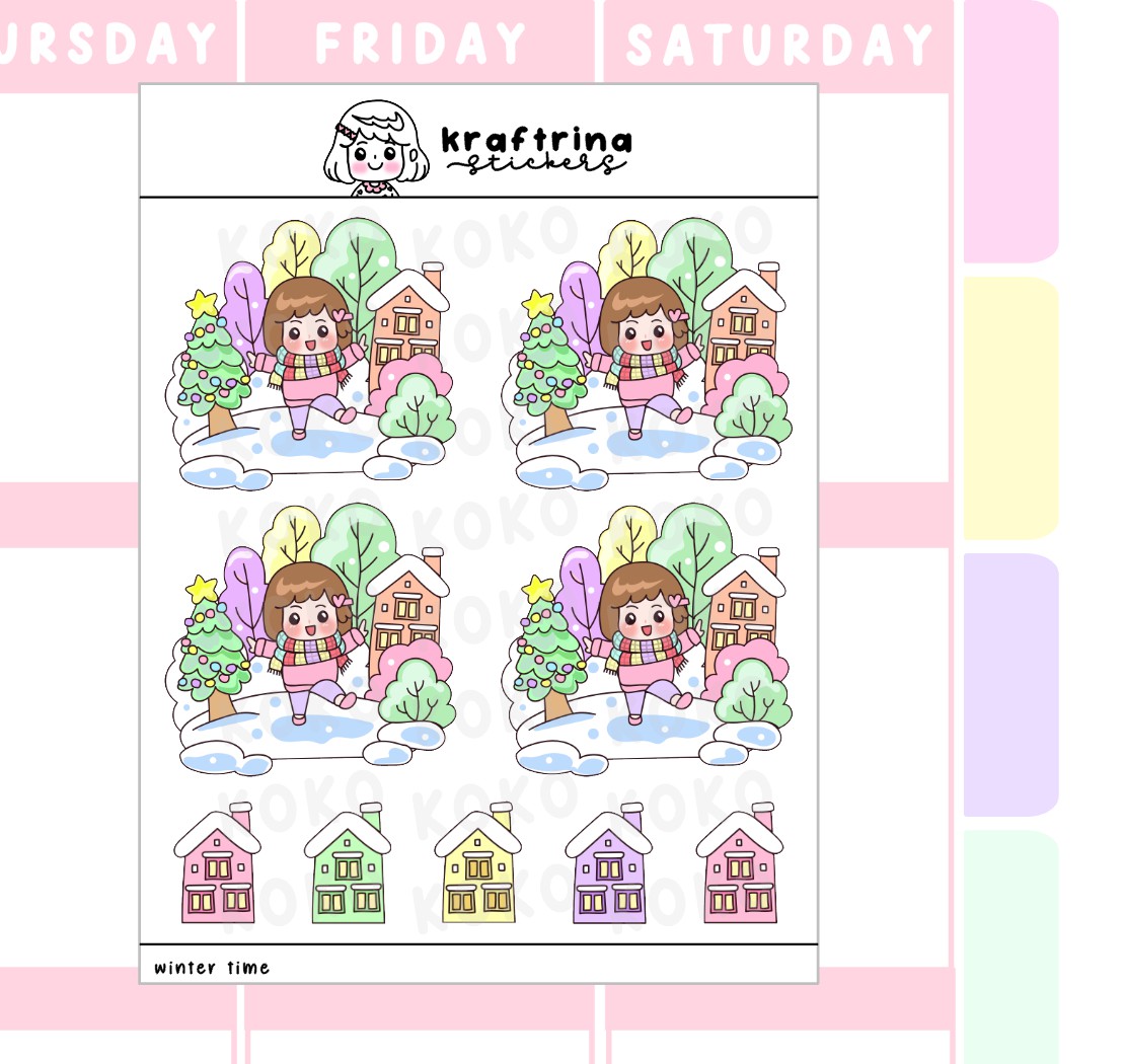 WINTER WONDERLAND BIG STICKERS (66-K008 DECO)