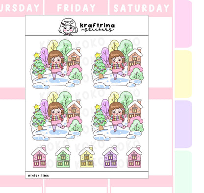 WINTER WONDERLAND BIG STICKERS (66-K008 DECO)