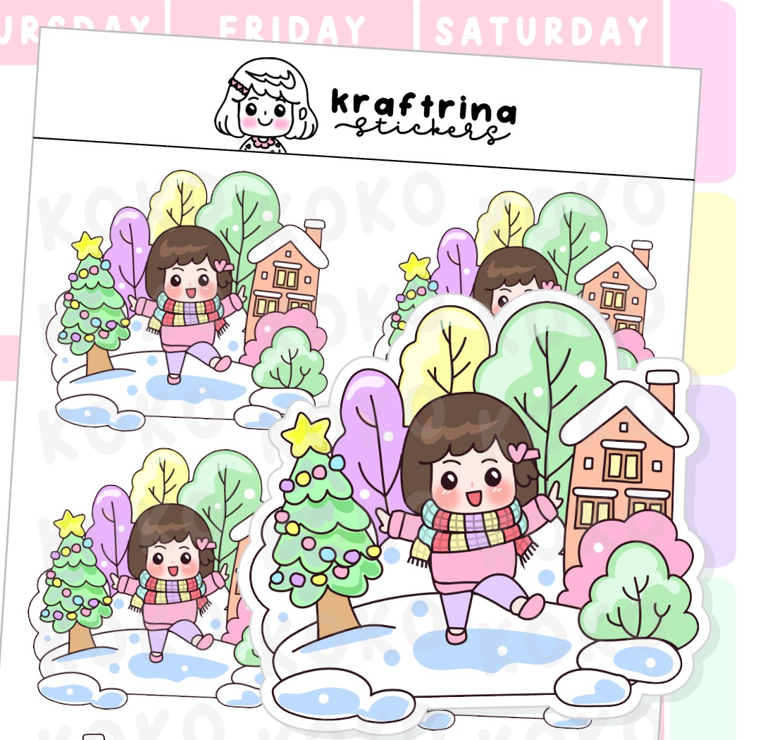 WINTER WONDERLAND BIG STICKERS (66-K008 DECO)