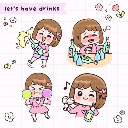 SAMPLER SHEET - LETS DRINK (SAMPLE LISTING)